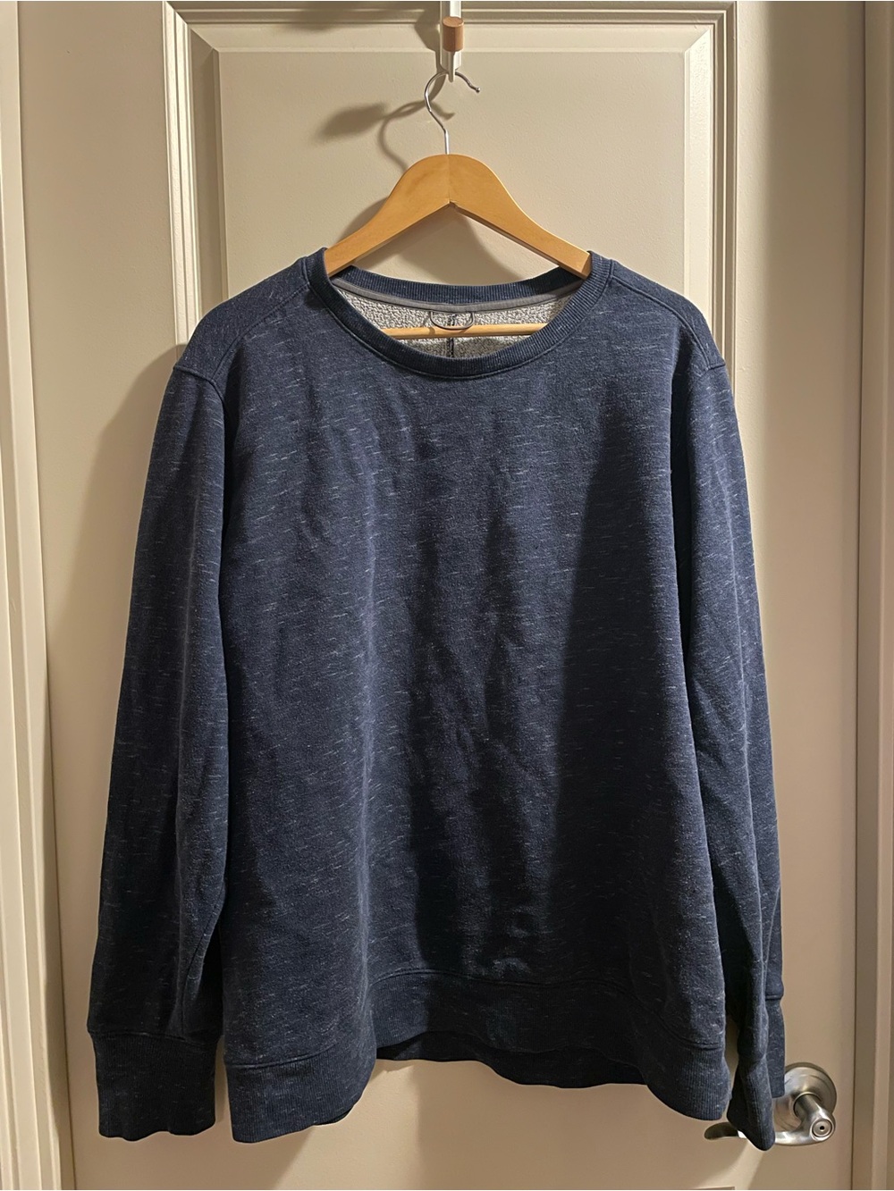 All In Motion Men’s Active Heathered Blue Crewneck Sweatshirt Top Size XL